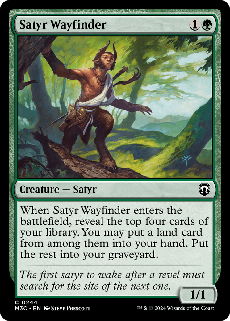 Satyr Wayfinder (Ripple Foil) [Modern Horizons 3 Commander] | Exor Games Bridgewater