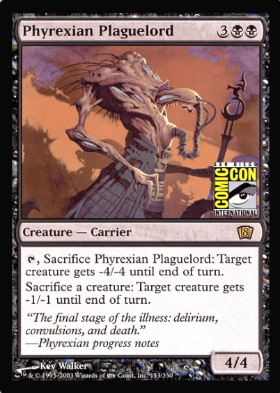 Phyrexian Plaguelord (San Diego Comic Con Oversized) [Oversize Cards] | Exor Games Bridgewater