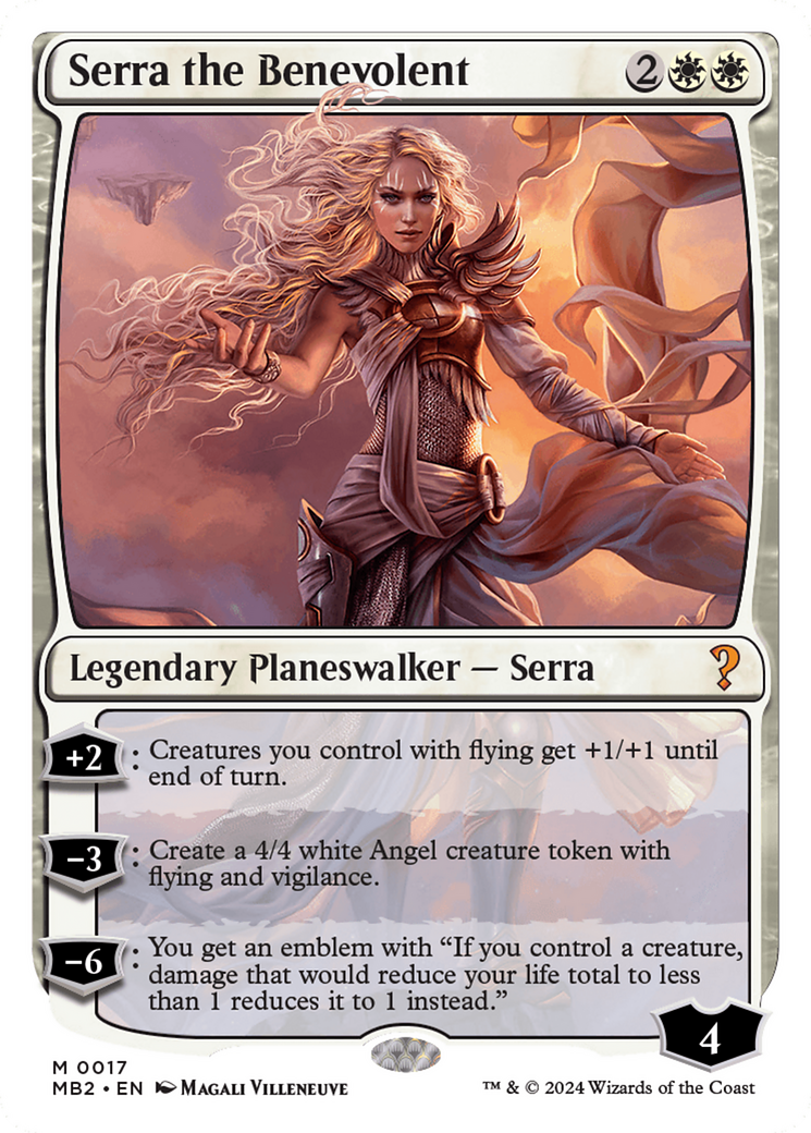 Serra the Benevolent (White Border) [Mystery Booster 2] | Exor Games Bridgewater