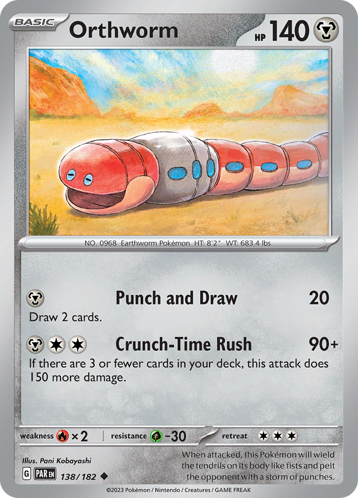 Orthworm (138/182) [Scarlet & Violet: Paradox Rift] | Exor Games Bridgewater