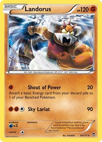 Landorus (58/111) (Theme Deck Exclusive) [XY: Furious Fists] | Exor Games Bridgewater