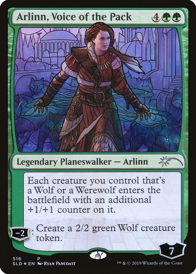 Arlinn, Voice of the Pack (Stained Glass) [Secret Lair Drop Promos] | Exor Games Bridgewater