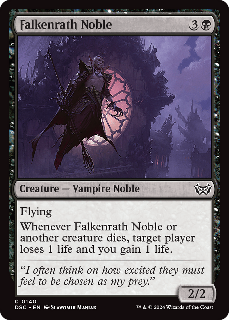 Falkenrath Noble [Duskmourn: House of Horror Commander] | Exor Games Bridgewater