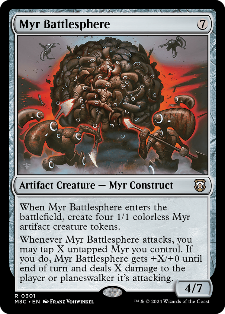 Myr Battlesphere (Ripple Foil) [Modern Horizons 3 Commander] | Exor Games Bridgewater