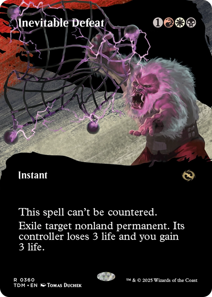 Inevitable Defeat (Borderless) [Tarkir: Dragonstorm] | Exor Games Bridgewater