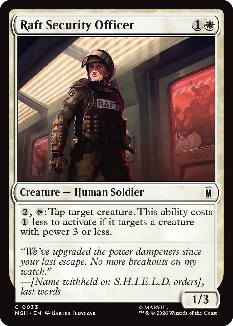 Raft Security Officer [Marvel Super Heroes] | Exor Games Bridgewater