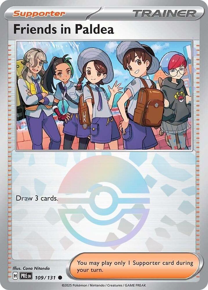 Friends in Paldea (109/131) (Poke Ball Pattern) [Scarlet & Violet: Prismatic Evolutions] | Exor Games Bridgewater