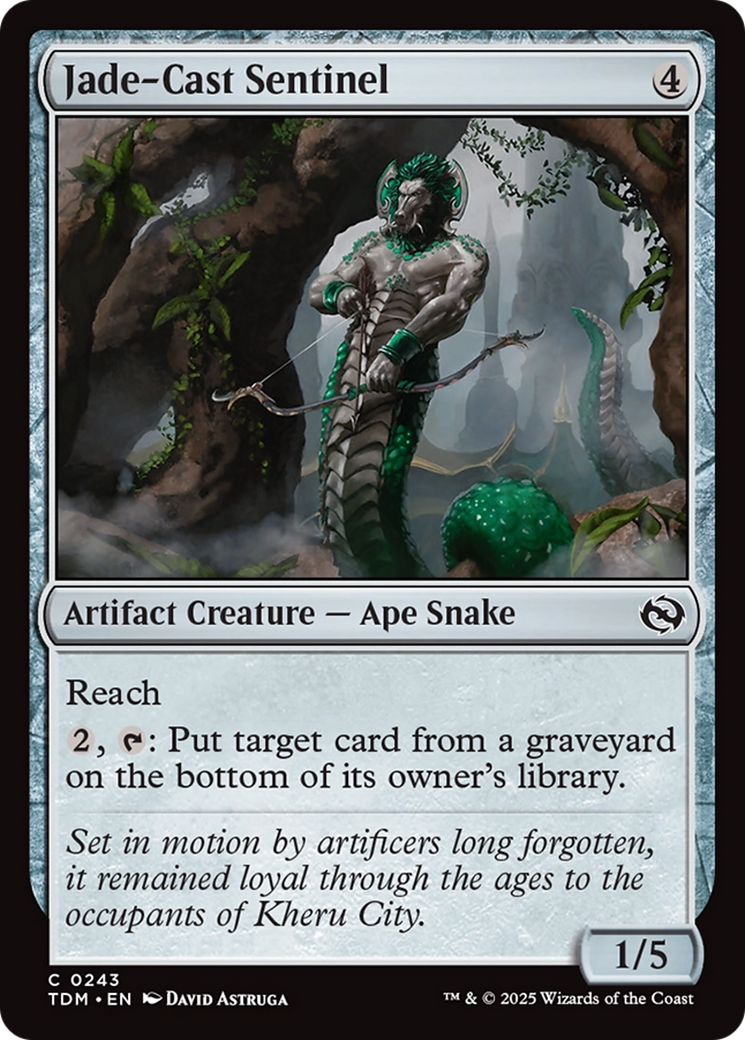 Jade-Cast Sentinel [Tarkir: Dragonstorm] | Exor Games Bridgewater