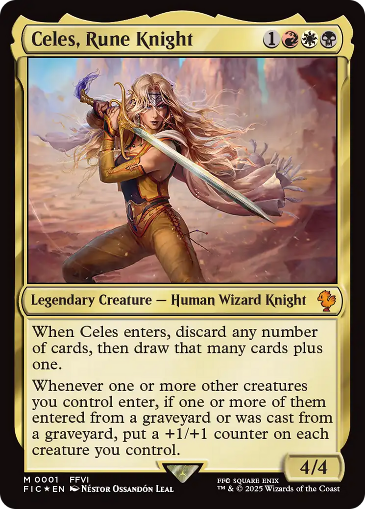 Celes, Rune Knight (0001) [FINAL FANTASY Commander] | Exor Games Bridgewater