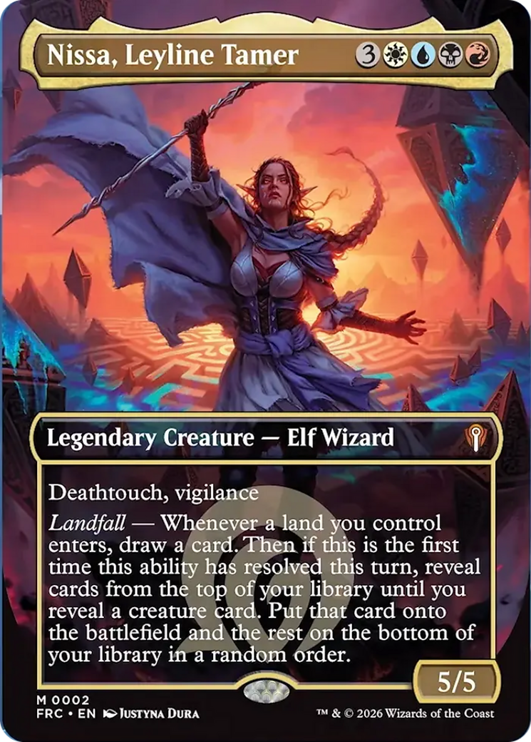 Nissa, Leyline Tamer (Borderless) [Reality Fracture Commander] | Exor Games Bridgewater