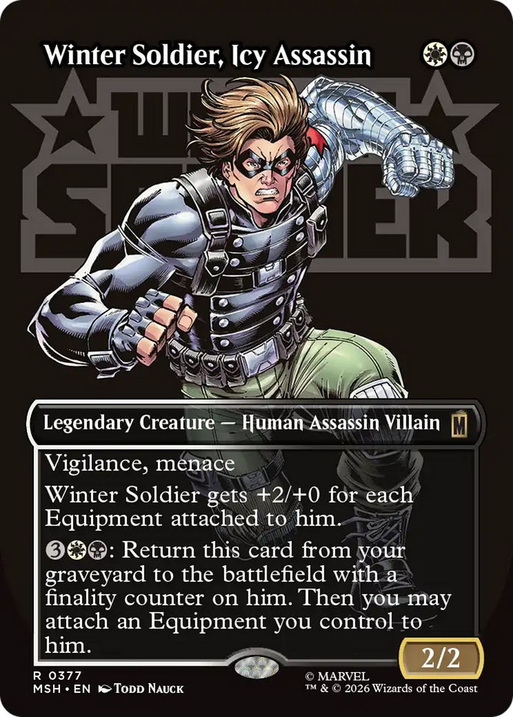 Winter Soldier, Icy Assassin (Borderless) [Marvel Super Heroes] | Exor Games Bridgewater