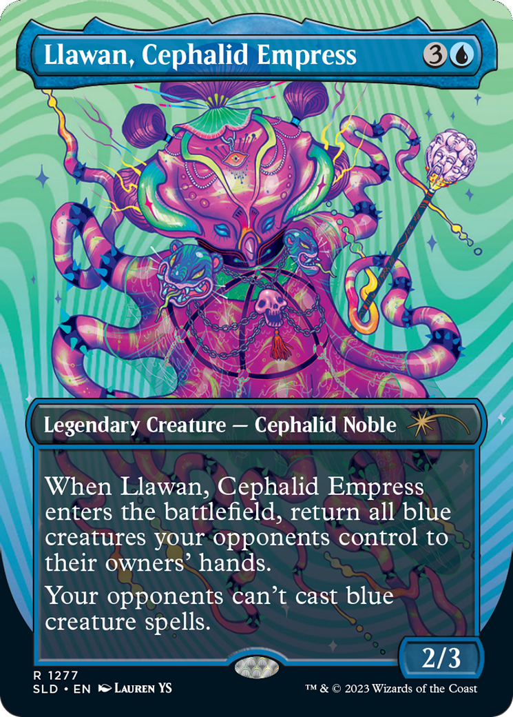 Llawan, Cephalid Empress (Borderless) [Secret Lair Drop Series] | Exor Games Bridgewater