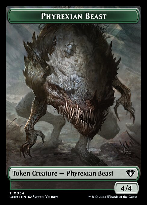 Eldrazi Scion // Phyrexian Beast Double-Sided Token [Commander Masters Tokens] | Exor Games Bridgewater