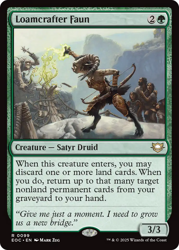 Loamcrafter Faun [Edge of Eternities Commander] | Exor Games Bridgewater