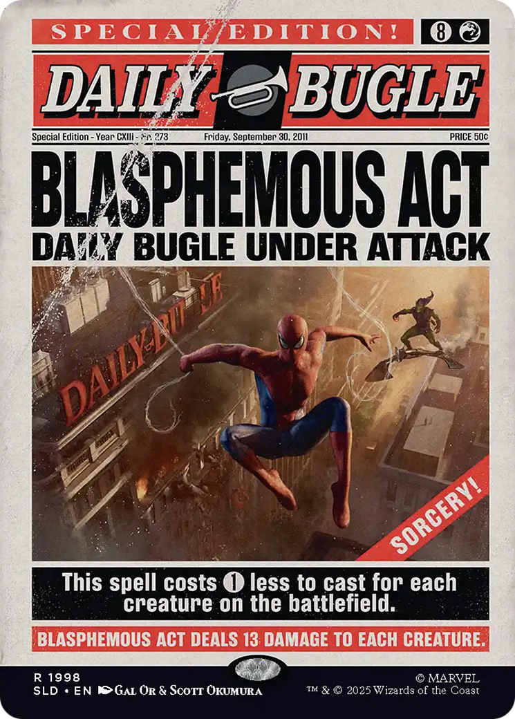 Blasphemous Act (1998) (Rainbow Foil) [Secret Lair Drop Series] | Exor Games Bridgewater