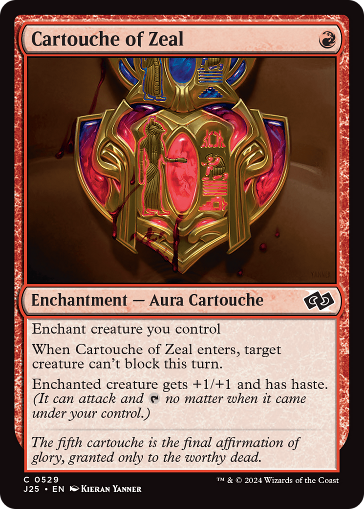 Cartouche of Zeal [Foundations Jumpstart] | Exor Games Bridgewater