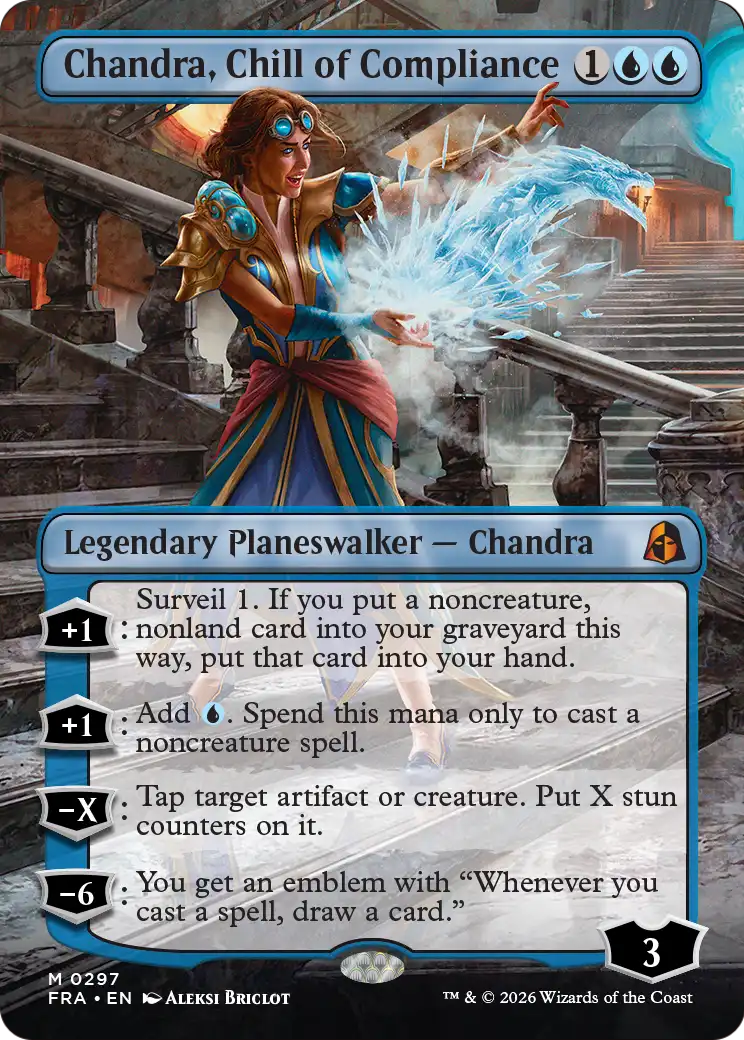 Chandra, Chill of Compliance (Borderless) [Reality Fracture] | Exor Games Bridgewater