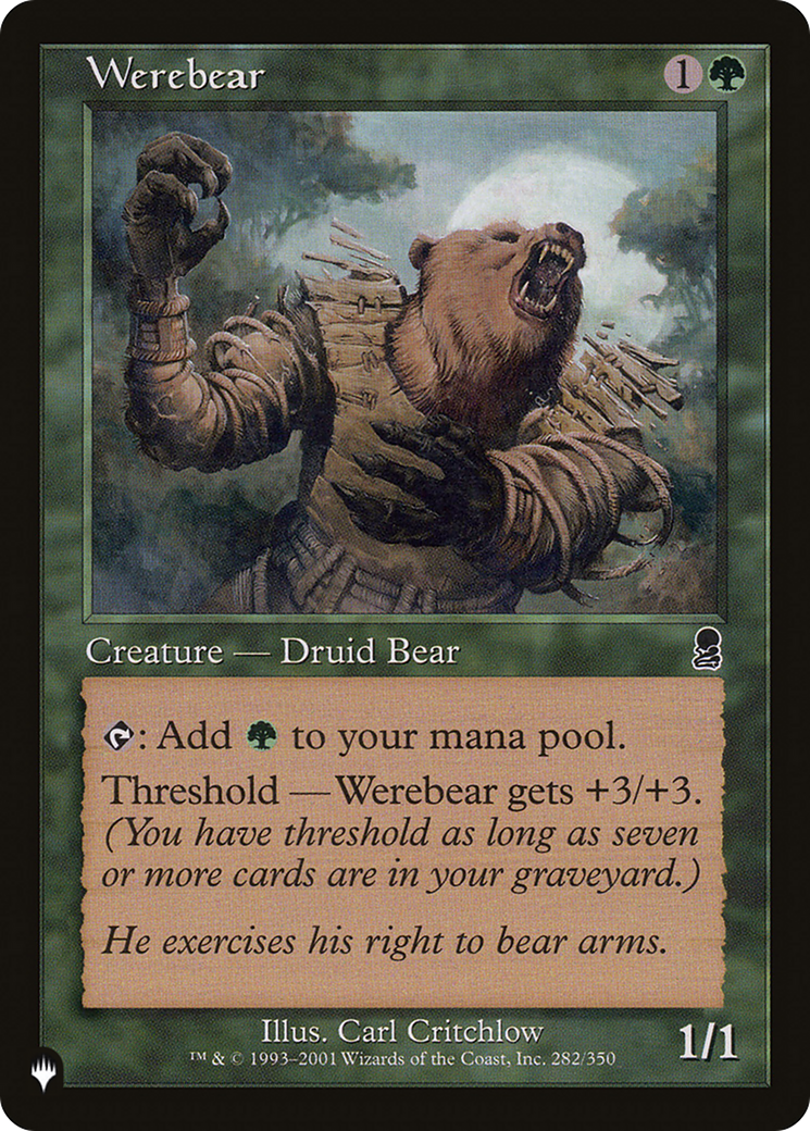 Werebear [The List] | Exor Games Bridgewater