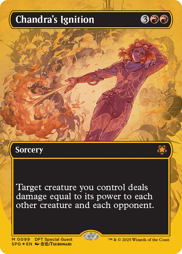 Chandra's Ignition (Borderless) (First-Place Foil) [Aetherdrift Special Guests] | Exor Games Bridgewater