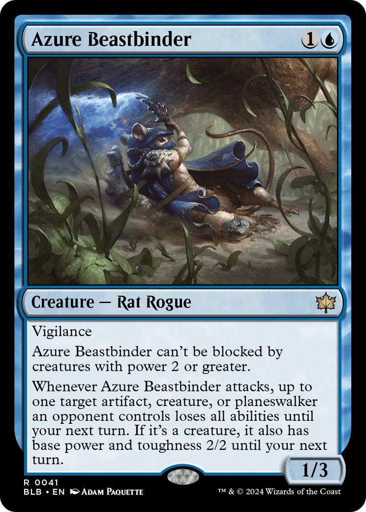 Azure Beastbinder [Bloomburrow] | Exor Games Bridgewater