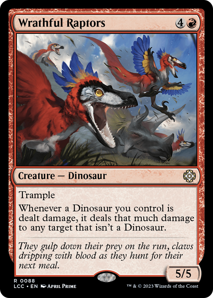 Wrathful Raptors [The Lost Caverns of Ixalan Commander] | Exor Games Bridgewater