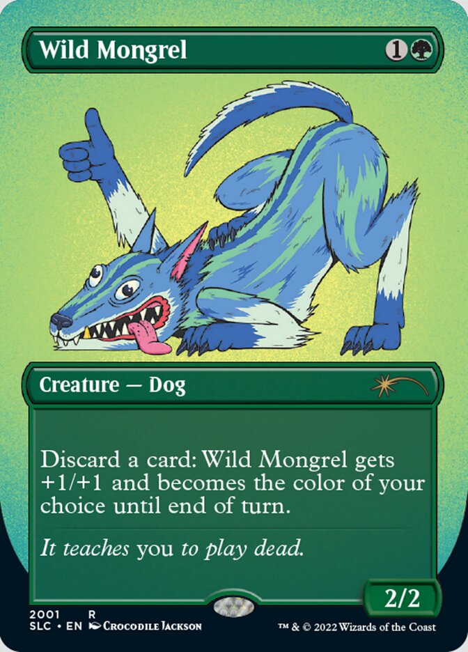 Wild Mongrel (Borderless) [Secret Lair Countdown Kit] | Exor Games Bridgewater
