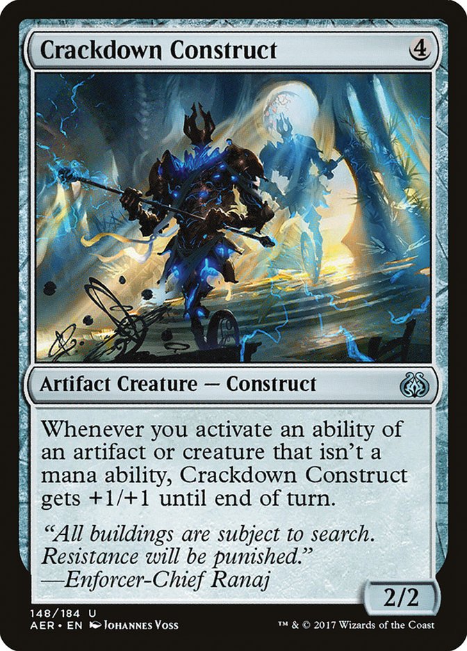 Crackdown Construct [Aether Revolt] | Exor Games Bridgewater