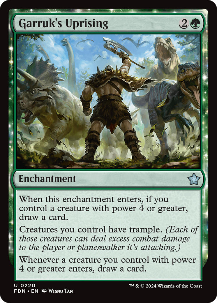 Garruk's Uprising [Foundations] | Exor Games Bridgewater
