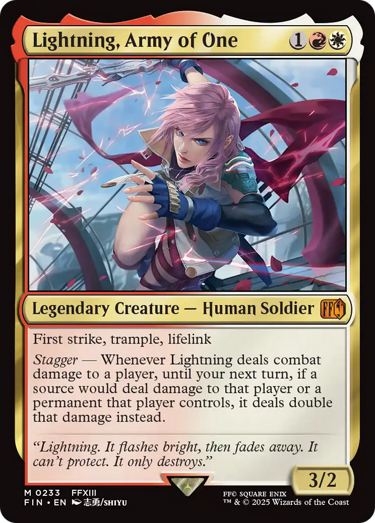 Lightning, Army of One [FINAL FANTASY] | Exor Games Bridgewater