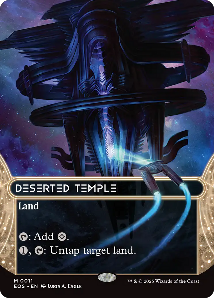 Deserted Temple (0011) (Borderless) [Edge of Eternities: Stellar Sights] | Exor Games Bridgewater