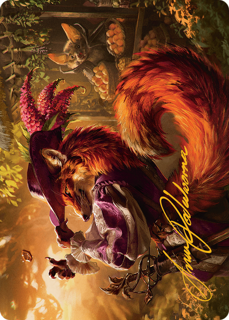 Mr. Foxglove Art Card (Gold-Stamped Signature) [Bloomburrow Art Series] | Exor Games Bridgewater