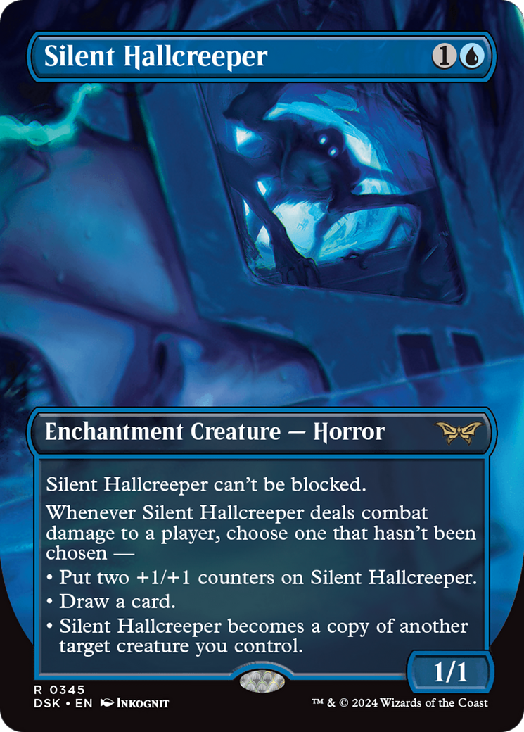 Silent Hallcreeper (Borderless) [Duskmourn: House of Horror] | Exor Games Bridgewater