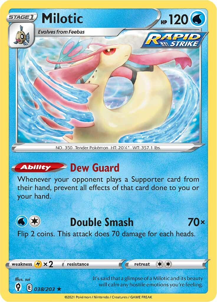 Milotic (038/203) [Sword & Shield: Evolving Skies] | Exor Games Bridgewater