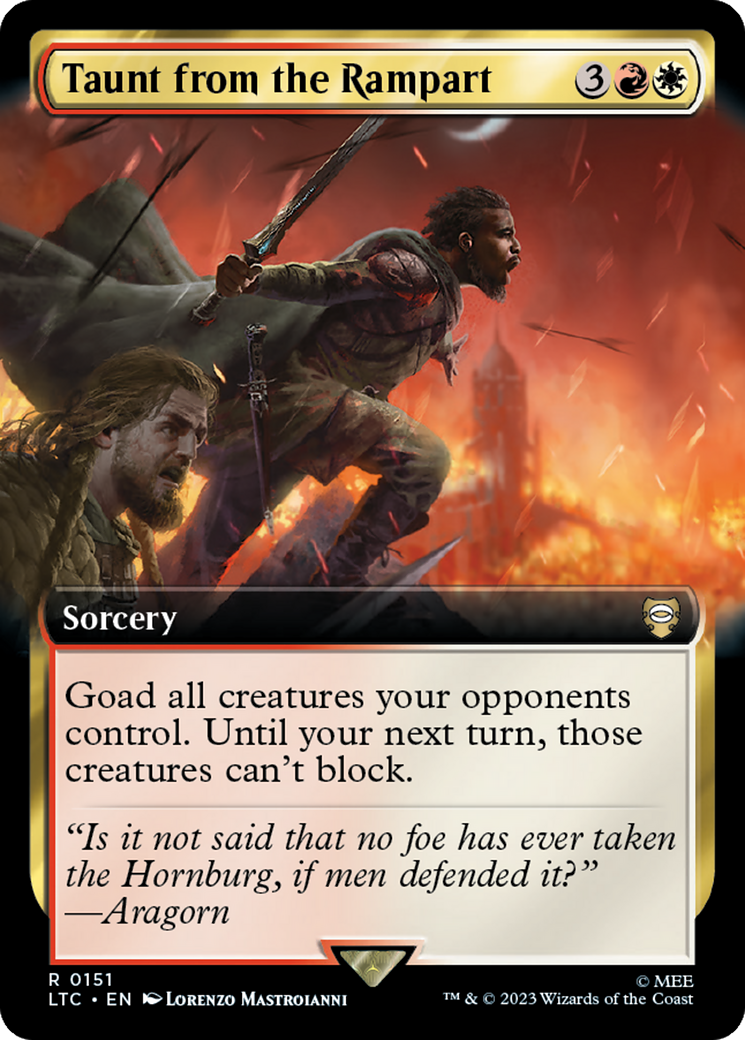 Taunt from the Rampart (Extended Art) [The Lord of the Rings: Tales of Middle-Earth Commander] | Exor Games Bridgewater