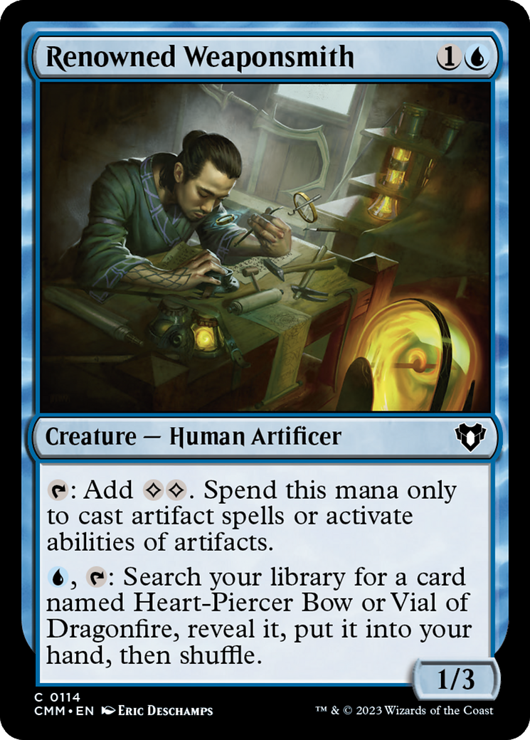 Renowned Weaponsmith [Commander Masters] | Exor Games Bridgewater