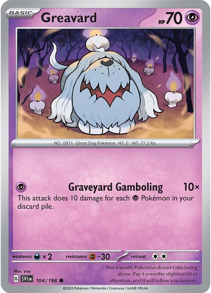 Greavard (104/198) [Scarlet & Violet: Base Set] | Exor Games Bridgewater