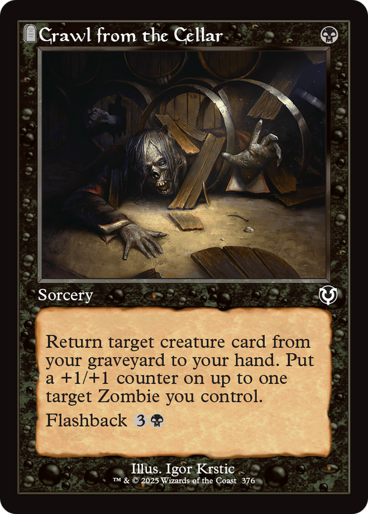 Crawl from the Cellar (Retro Frame) [Innistrad Remastered] | Exor Games Bridgewater