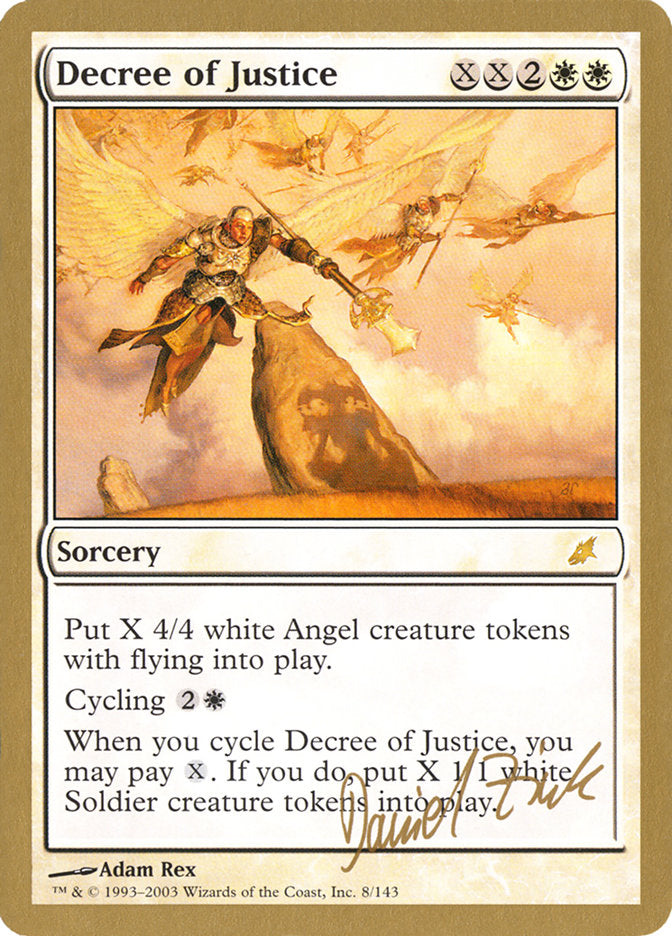 Decree of Justice (Daniel Zink) [World Championship Decks 2003] | Exor Games Bridgewater