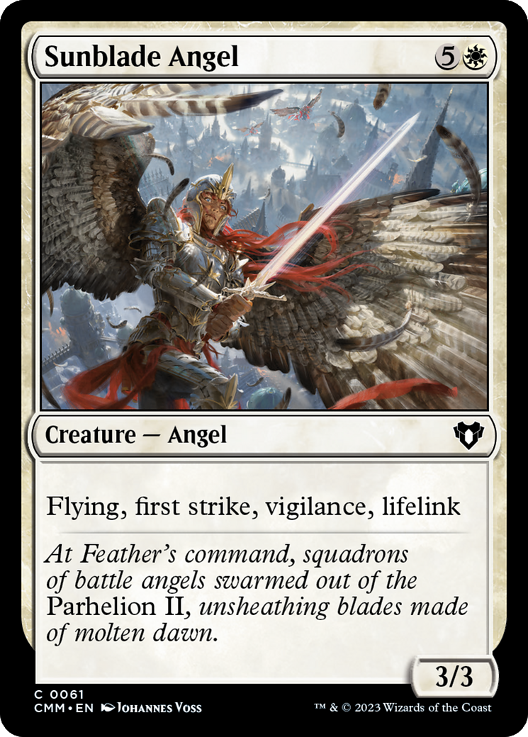 Sunblade Angel [Commander Masters] | Exor Games Bridgewater