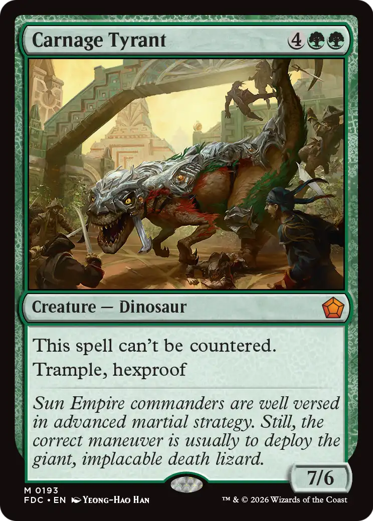 Carnage Tyrant [Foundations Commander] | Exor Games Bridgewater