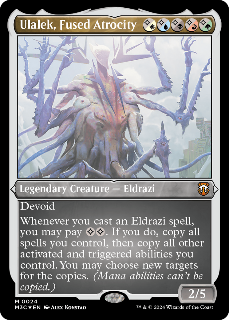 Ulalek, Fused Atrocity (Foil Etched) [Modern Horizons 3 Commander] | Exor Games Bridgewater