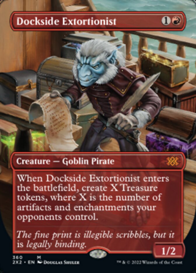 Dockside Extortionist (Borderless Alternate Art) [Double Masters 2022] | Exor Games Bridgewater