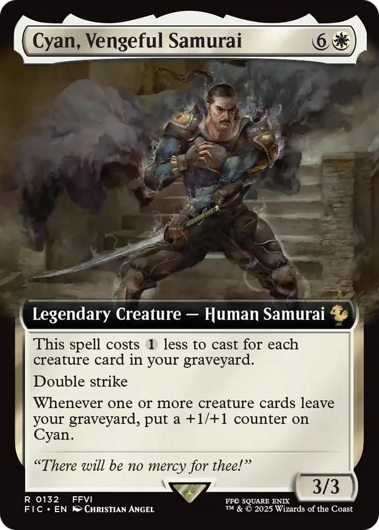 Cyan, Vengeful Samurai (Extended Art) [FINAL FANTASY Commander] | Exor Games Bridgewater
