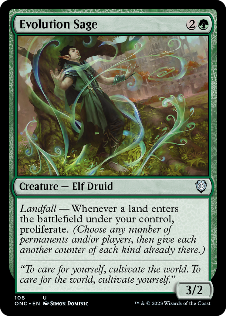 Evolution Sage [Phyrexia: All Will Be One Commander] | Exor Games Bridgewater