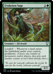 Evolution Sage [Phyrexia: All Will Be One Commander] | Exor Games Bridgewater