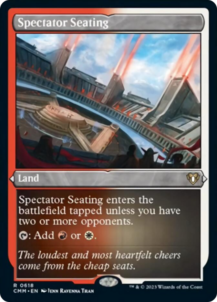 Spectator Seating (Foil Etched) [Commander Masters] | Exor Games Bridgewater