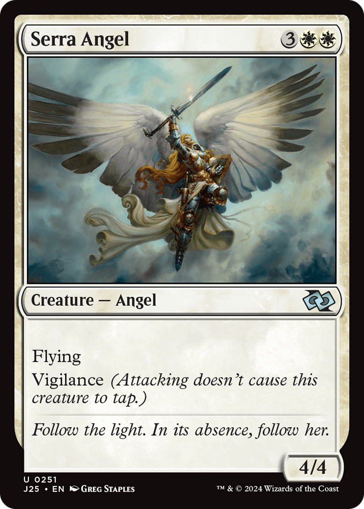 Serra Angel [Foundations Jumpstart] | Exor Games Bridgewater