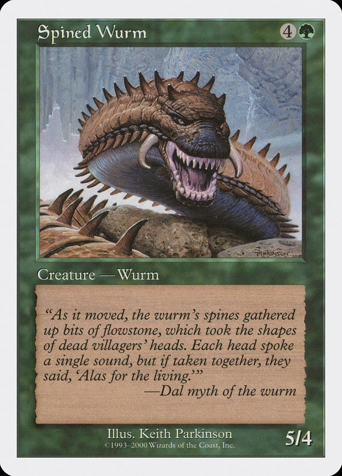 Spined Wurm [Media Promos] | Exor Games Bridgewater