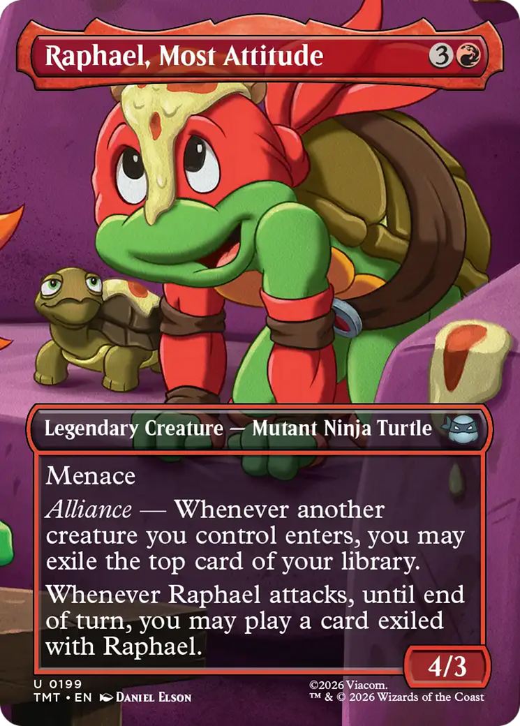 Raphael, Most Attitude (Borderless) [Teenage Mutant Ninja Turtles] | Exor Games Bridgewater