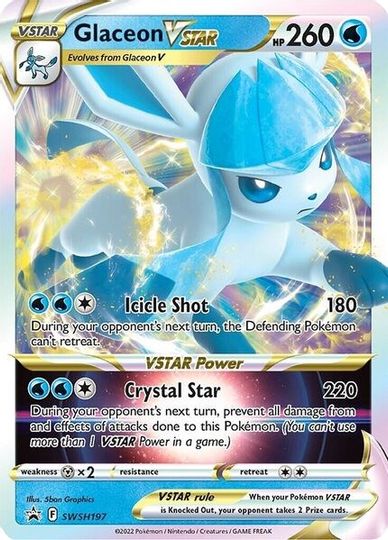 Glaceon VSTAR (SWSH197) (Jumbo Card) [Sword & Shield: Black Star Promos] | Exor Games Bridgewater